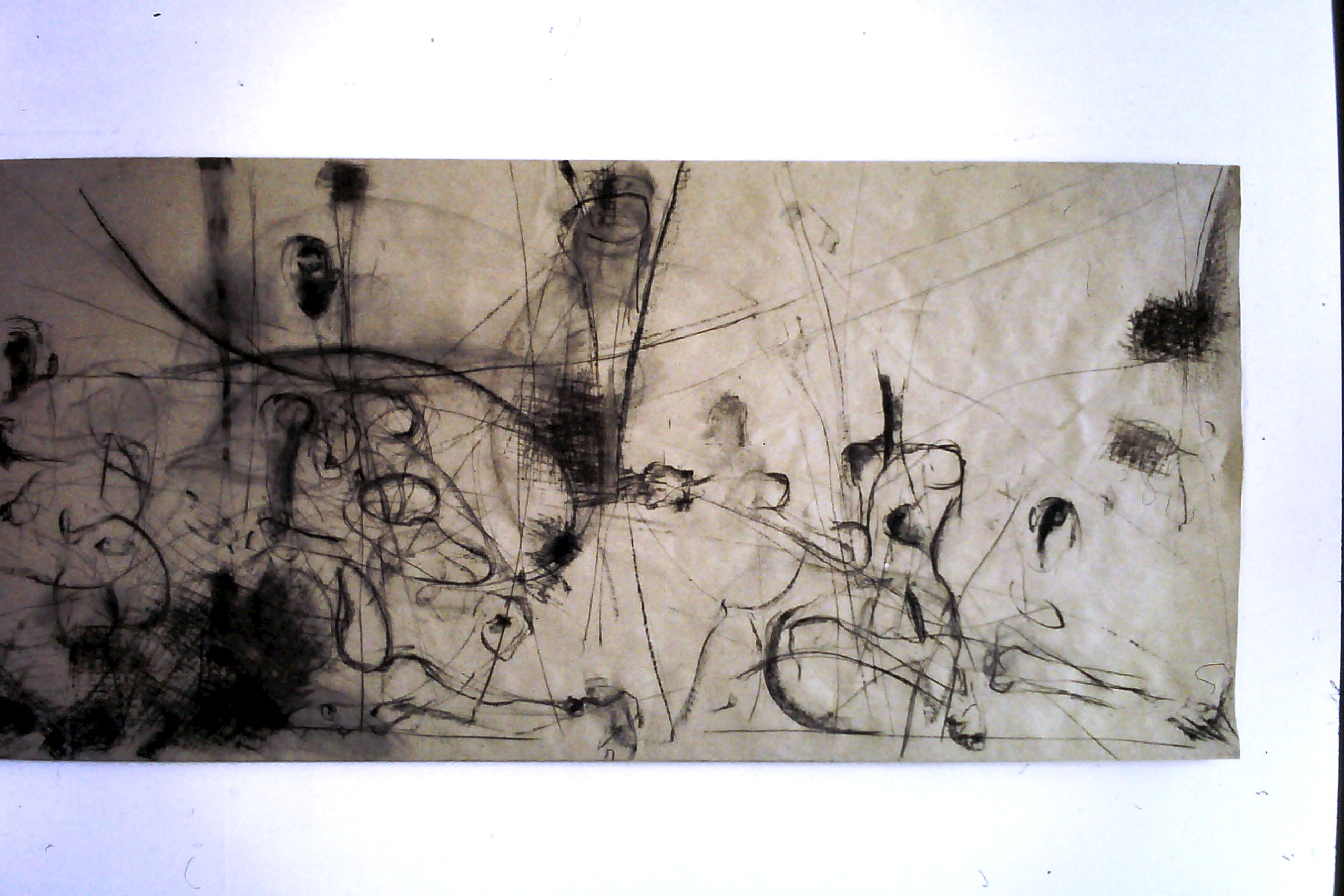 körperaufpapier,kohle,kreide, 1996